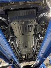 Защита радиатора, редуктора переднего моста, АКПП и РК (5 частей) для Mitsubishi L200 VI