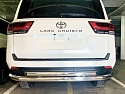 Защита заднего бампера двойная d76/60 мм для Toyota Land Cruiser 300 Series