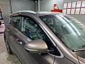 Дефлекторы окон 2D с хром накладками 4 шт. под наклоном для Kia Sportage IV Рестайлинг