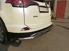 Защита заднего бампера d60 мм для Toyota RAV4 IV (XA40) Рестайлинг
