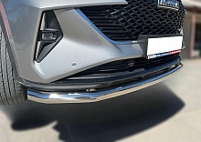 Защита переднего бампера с подгибами d60 мм для Haval F7 I Рестайлинг