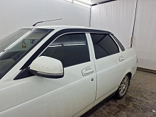 Дефлекторы окон 2D с хром накладками 6 шт. для LADA (ВАЗ) Priora I