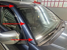 Водосток лобового стекла Премиум для Mitsubishi L200 IV Рестайлинг