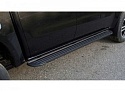 Пороги алюминиевые "Slim Line Black" 1920 мм для JAC T9 I 