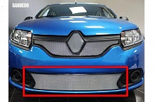 Защитная сетка радиатора низ для Renault Sandero II