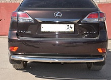 Защита заднего бампера d60 мм для Lexus RX III Рестайлинг