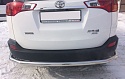 Защита заднего бампера угловая большая d60 мм для Toyota RAV4 IV (XA40)