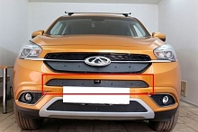 Зимняя заглушка радиатора на стяжке середина для Chery Tiggo 7 I