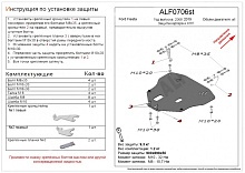 Защита картера и КПП для Ford Fiesta Mk6