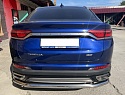 Защита заднего бампера угловая большая d60 мм для Geely Tugella I