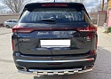 Защита заднего бампера двойная с перемычками d60/42 мм для EXEED VX I