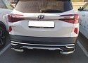 Защита заднего бампера угловая d60 мм для Kia Seltos I