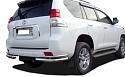 Защита заднего бампера угловая двойная d76/42 мм для Toyota Land Cruiser Prado 150 Series