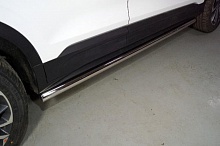 Пороги труба 60,3 мм для Geely Coolray I