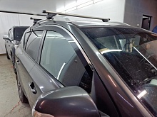 Дефлекторы окон 2D с хром накладками 6 шт. для Kia Ceed I Рестайлинг