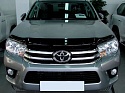 Дефлектор капота темный для Toyota Hilux VIII