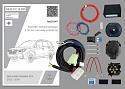 Комплект штатной электрики для фаркопа с блоком 7.2-7Pin для Subaru Forester IV Рестайлинг 2