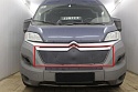 Зимняя заглушка радиатора на стяжке верх для Citroen Jumper  II Рестайлинг