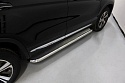 Пороги с площадкой (нерж. лист) 60,3 мм для Changan CS75 I Рестайлинг
