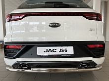 Защита заднего бампера двойная d60/42 мм для JAC JS6