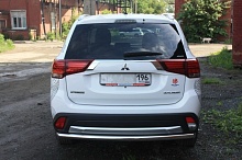 Защита заднего бампера d60 мм для Mitsubishi Outlander III Рестайлинг 2