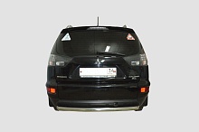 Защита заднего бампера d60 мм для Mitsubishi Outlander II Рестайлинг