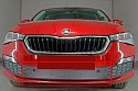 Зимняя заглушка радиатора на стяжке низ для Skoda Rapid II