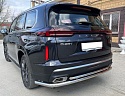 Защита заднего бампера угловая большая двойная d60/42 мм для EXEED VX I