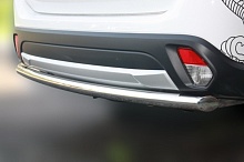 Защита заднего бампера d60 мм для Mitsubishi Outlander III Рестайлинг 3