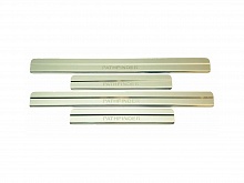 Накладки на пороги из нержавеющей стали 4шт. для Nissan Pathfinder III Рестайлинг