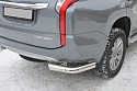 Защита заднего бампера угловая d76 мм для Mitsubishi Pajero Sport III