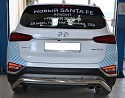 Защита заднего бампера скоба d60 мм для Hyundai Santa Fe IV
