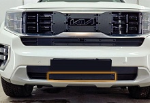 Зимняя заглушка радиатора к съемной сетке низ для Kia Mohave I Рестайлинг 2