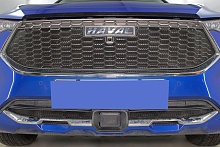 Комплект сеток black верх и низ 2 части с датчиком ACC для Haval F7 I