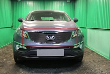 Защитная сетка радиатора верх для Kia Sportage III Рестайлинг