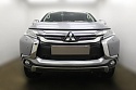 Комплект сеток black верх 4 части и низ с парктроником для Mitsubishi Pajero Sport III