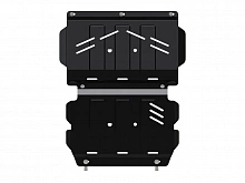 Защита картера и радиатора для Mitsubishi Pajero Sport II Рестайлинг