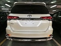 Защита заднего бампера угловая большая двойная d76/42 мм для Toyota Fortuner II