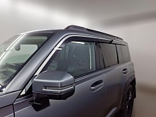 Дефлекторы окон 2D с хром накладками 6 шт. под наклоном для Haval Menglong (Raptor) I Рестайлинг