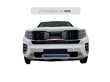 Защитная сетка радиатора низ для Kia Mohave I Рестайлинг 2