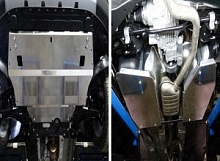 Защиты комплект (картер и КПП, бак 2шт.) для Skoda Yeti I