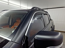 Дефлекторы окон 2D с хром накладками 4 шт. для Foton Tunland V9 I