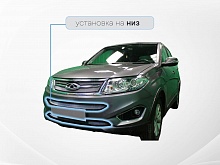 Защитная сетка радиатора низ 2 части для Chery Tiggo 5 I
