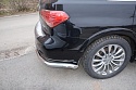 Защита заднего бампера угловая d76 мм для Infiniti QX80 I Рестайлинг