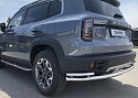 Защита заднего бампера угловая большая двойная d60/42 мм для Haval Dargo