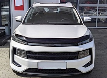 Дефлектор капота темный для JAC J6 (Heyue RS)