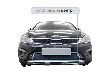Защитная сетка радиатора центр для Kia Rio X (X-Line) I