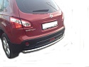 Защита заднего бампера d60 мм для Nissan Qashqai+2 I