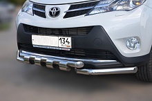 Защита переднего бампера G d60 мм для Toyota RAV4 IV (XA40)