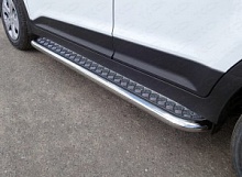 Пороги с площадкой 60,3 мм для Hyundai Creta I